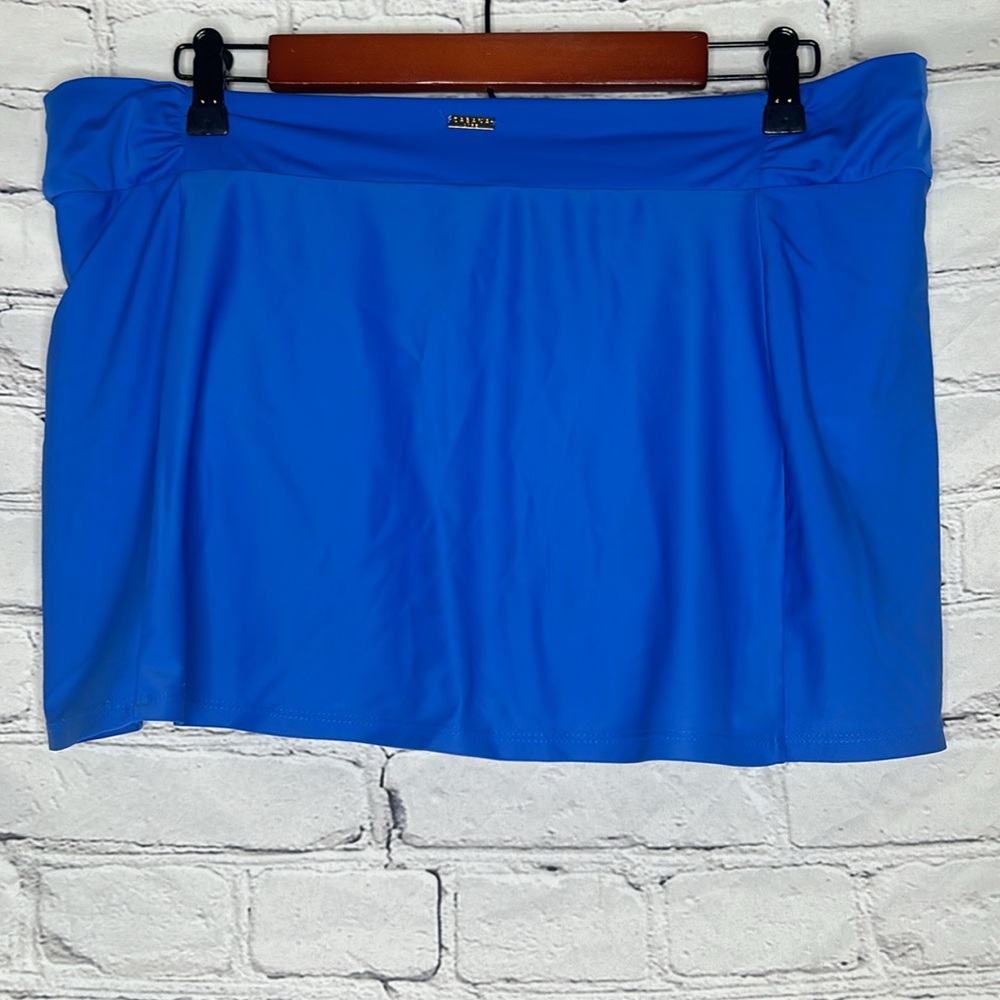 Cabana Life Royal Blue Bikini Swim Skirt Size X-Large - Picture 2 of 16